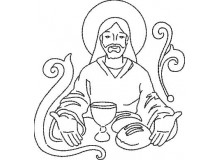 Stickserie - Moments with Jesus Brot